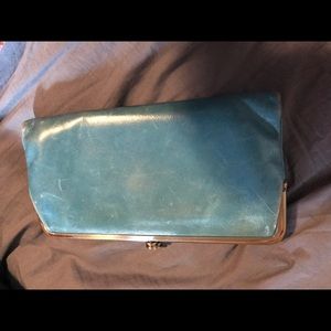 Light blue hobo wallet